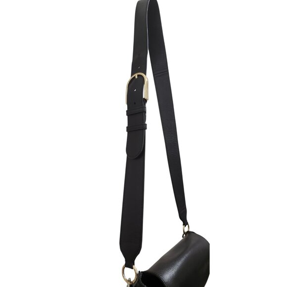 SOPHIE HULME Black Smooth Matte Leather Crossbody Bag - Picture 5 of 16